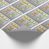 Aufzugs-Knöpfe Geschenkpapier (Ecke)