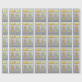 Aufzugs-Knöpfe Geschenkpapier (Flach)