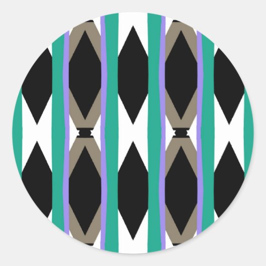 Aufzugsdesign der 30er Jahre Runder Aufkleber (Vorderseite)