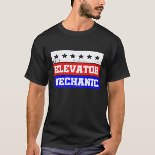 Aufzugsmechaniker Wartung Leben Stolz Ziel Technik T-Shirt