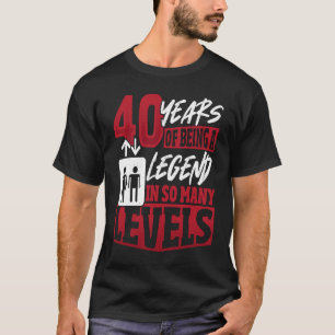 Aufzugsmechanismus Geburtstag 40 Jahre T-Shirt