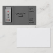 Aufzugsplatte Visitenkarte (Vorne/Hinten)