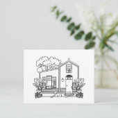 Aug Haus Feiertagspostkarte (Stehend Vorderseite)