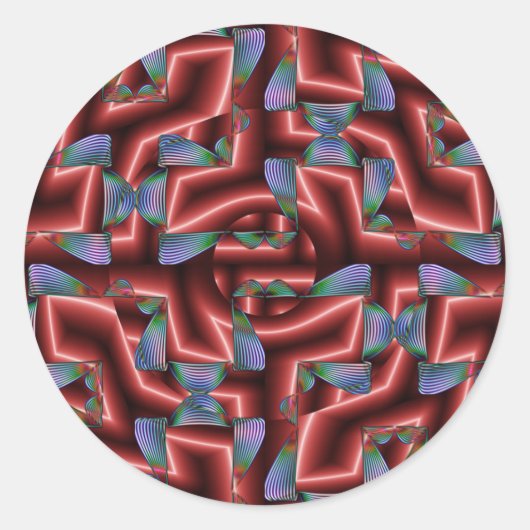 Auganyred Runder Aufkleber (Vorderseite)