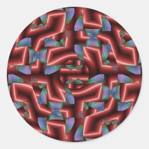 Auganyred Runder Aufkleber