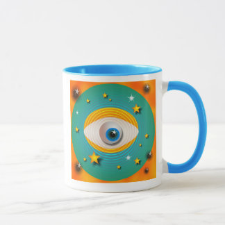Augapfel abstrakt tasse