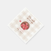 Augapfel Baby Shower Serviette (Ecke)