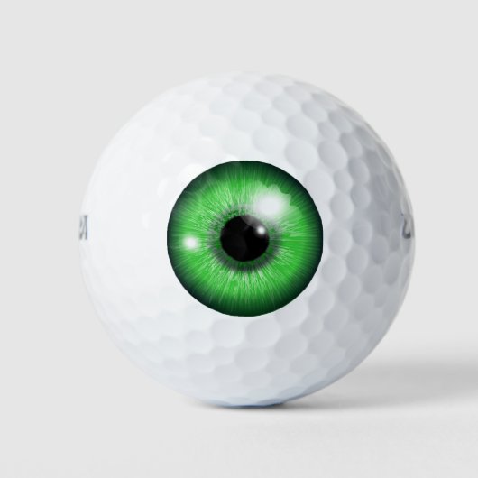 Augapfel-Golfbälle in Grün Golfball (Vorderseite)