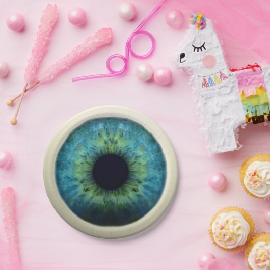 AUGAPFEL! (Großes Halloween Neuheitseinzelteil A!) Pappteller (Party)