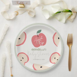 Augapfel Grün Junge Baby-Party Pappteller