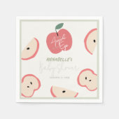 Augapfel Grün Junge Baby-Party Serviette (Vorderseite)