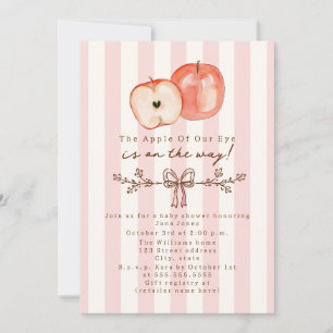 Augapfel Mädchen Baby Shower Einladung
