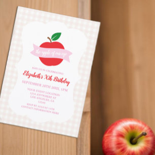 Augapfel Mädchen Geburtstag Einladung