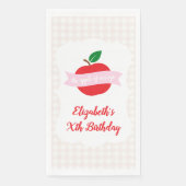 Augapfel Mädchen Geburtstag Serviette (Vorderseite)