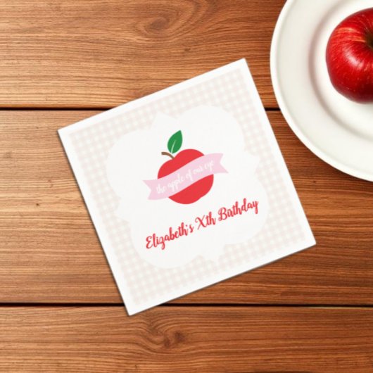 Augapfel Mädchen Geburtstag Serviette