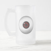 Augapfel Mattglas Bierglas (Links)