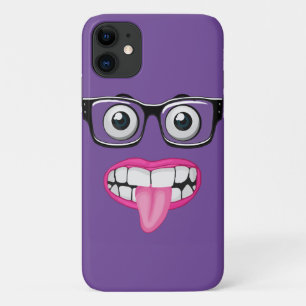 Augäpfel mit Brille und Mund Case-Mate iPhone Hülle