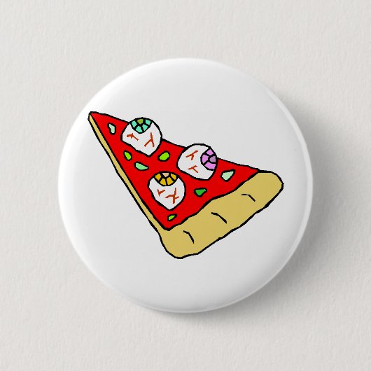 Augapfel-Pizza Button (Vorderseite)
