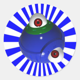 Augapfel Runder Aufkleber