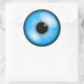 Augapfel Runder Aufkleber (Tasche)