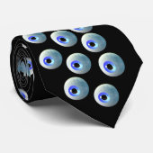 Augapfel-schwarze Krawatte (Gerollt)