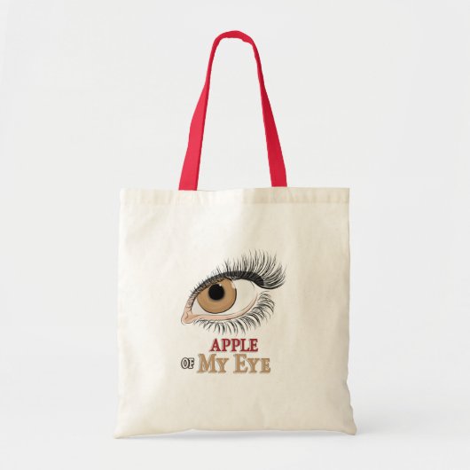 Augapfel Wimpern Kunst Tragetasche (Vorne)