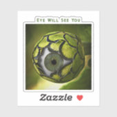 Augapfelgartenpflanze Aufkleber (Blatt)