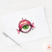 Augapfredo Runder Aufkleber (Umschlag)