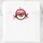 Augapfredo Runder Aufkleber (Tasche)