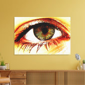 Auge 36x24 (90x60cm) Waccna Leinwanddruck (Insitu (Wohnzimmer))