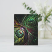Auge Abstrakt Art Postkarte (Stehend Vorderseite)
