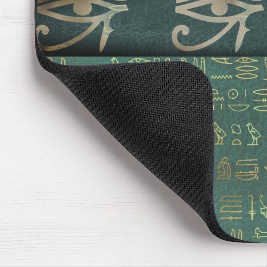 Auge ägyptische Hieroglyphen Chic Mousepad (Ecke)