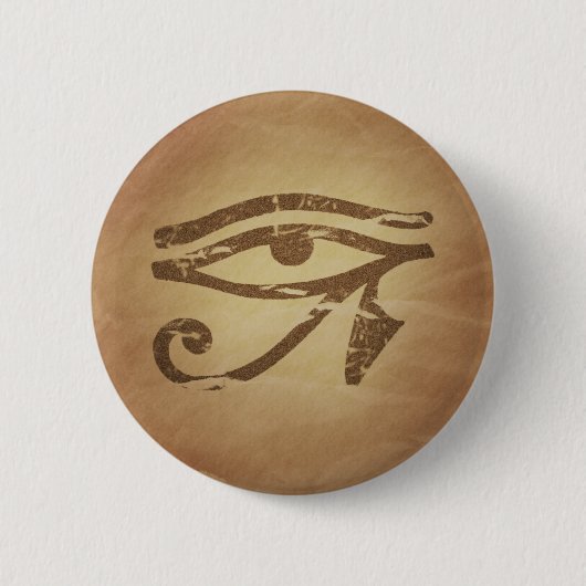 Auge ägyptischer Zaubercharms Button (Vorderseite)