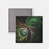 Auge auf Auge Abstrakt Art Square Magnet (Vorderseite/Rückseite)