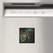 Auge auf Auge Abstrakt Art Square Magnet (In Situ (Geschirrspüler))