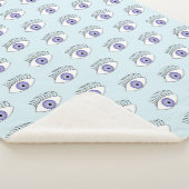 Auge auf blau sherpadecke (3/4)