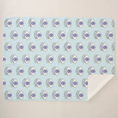Auge auf blau sherpadecke (Vorderseite (Horizontal))
