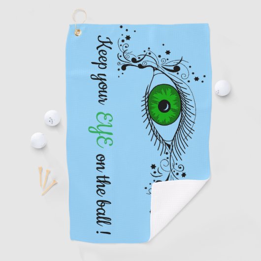 Auge auf dem Ball Golfhandtuch (Insitu)