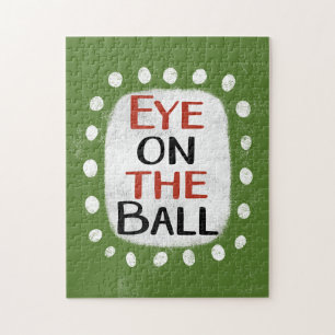 Auge auf dem Ball-Jigsaw-Puzzle Puzzle