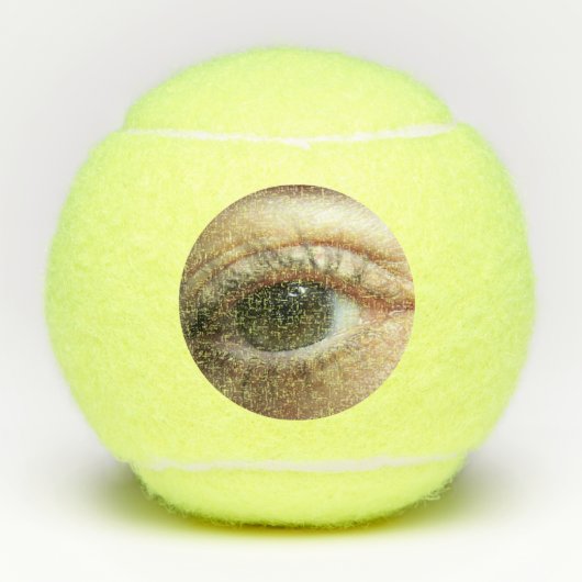 Auge auf dem Custom Penn Championship Tennis Ball (Vorderseite)