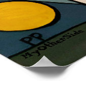 Auge auf dem Gelben Ball Poster (Ecke)