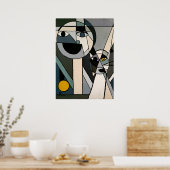 Auge auf dem Gelben Ball Poster (Küche)