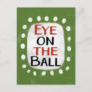 Auge auf der Ball-Postkarte Postkarte