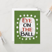 Auge auf der Grußkarte Karte (Vorderseite/Rückseite Beispiel)