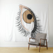 Auge auf der Wand Wandteppich (Beispiel (Horizontal))