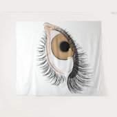 Auge auf der Wand Wandteppich (Vorderseite (Horizontal))