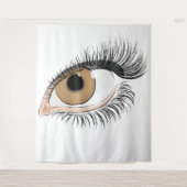 Auge auf der Wand Wandteppich (Vorderseite)