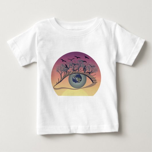 Auge auf der Welt - Natur & Erde Kunst Baby T-shirt (Vorderseite)