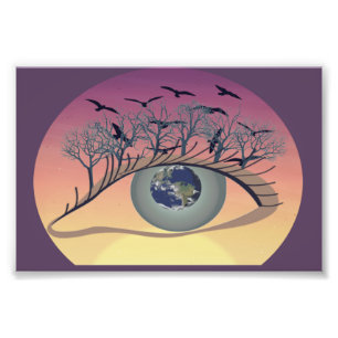 Auge auf der Welt - Natur & Erde Kunst Fotodruck