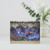 Auge auf Gabel Postkarte (Stehend Vorderseite)